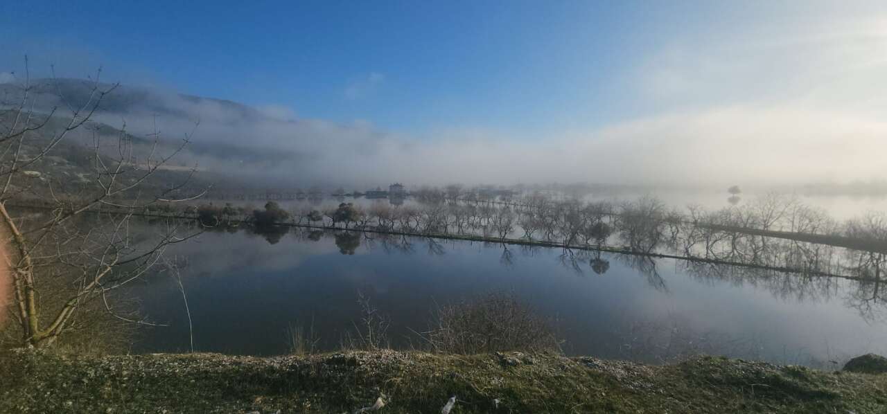Menteşe’de Sağanak Sonrası Tarlalar Göle Döndü, Doğa Kartpostallık Görüntüler Sundu 4